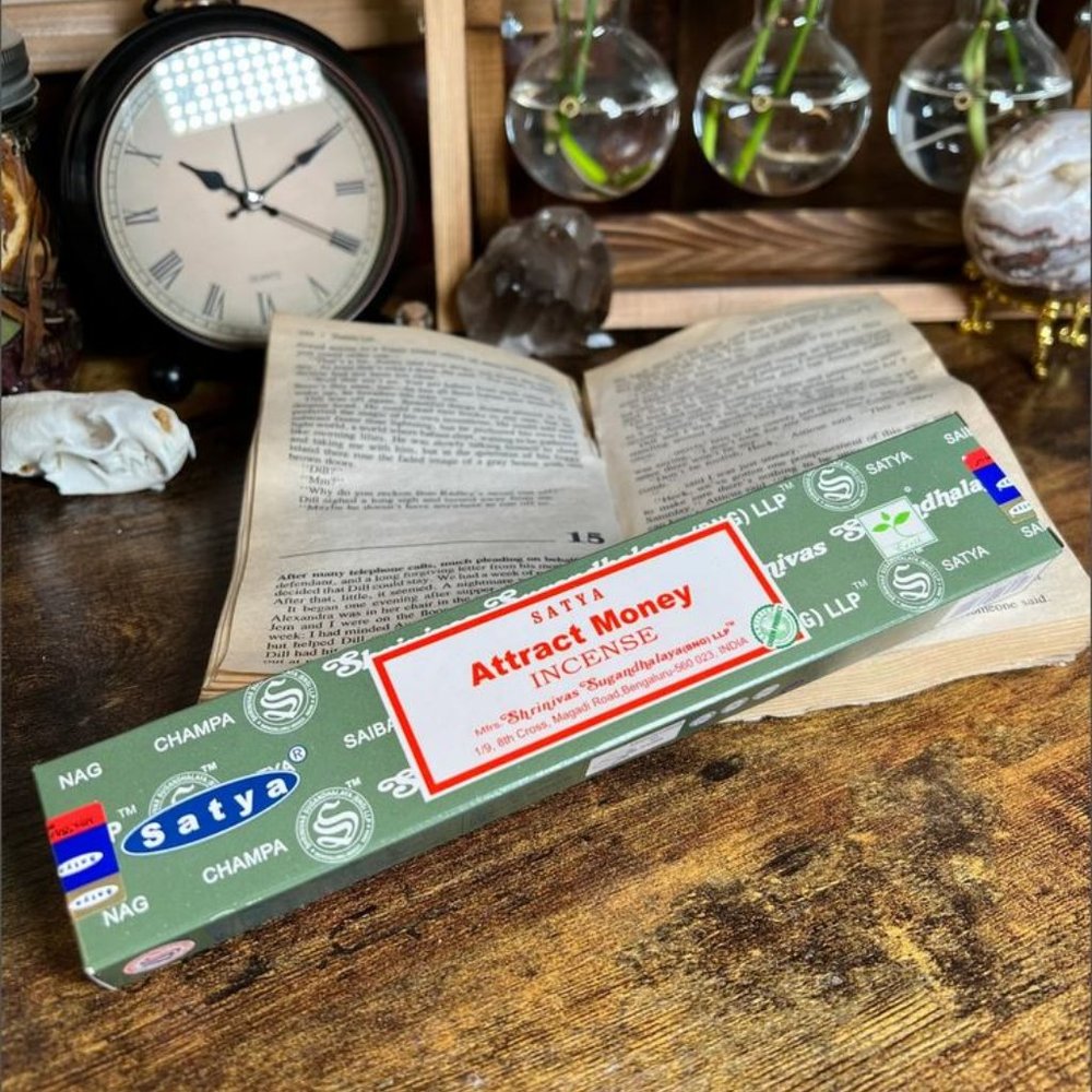 Attract money stick incense satya shrinivas sugandhalaya new in box